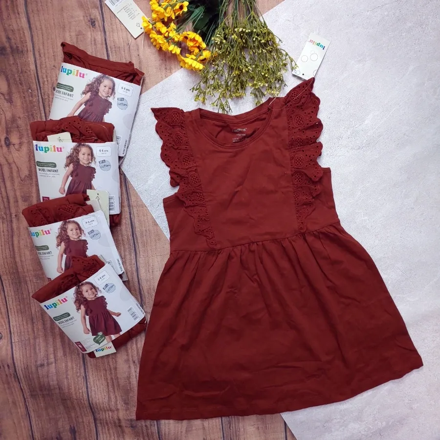 پیراهن قهوه ای دخترانه