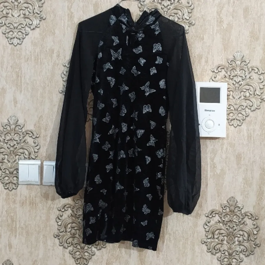 پیراهن مجلسی مخمل حریر