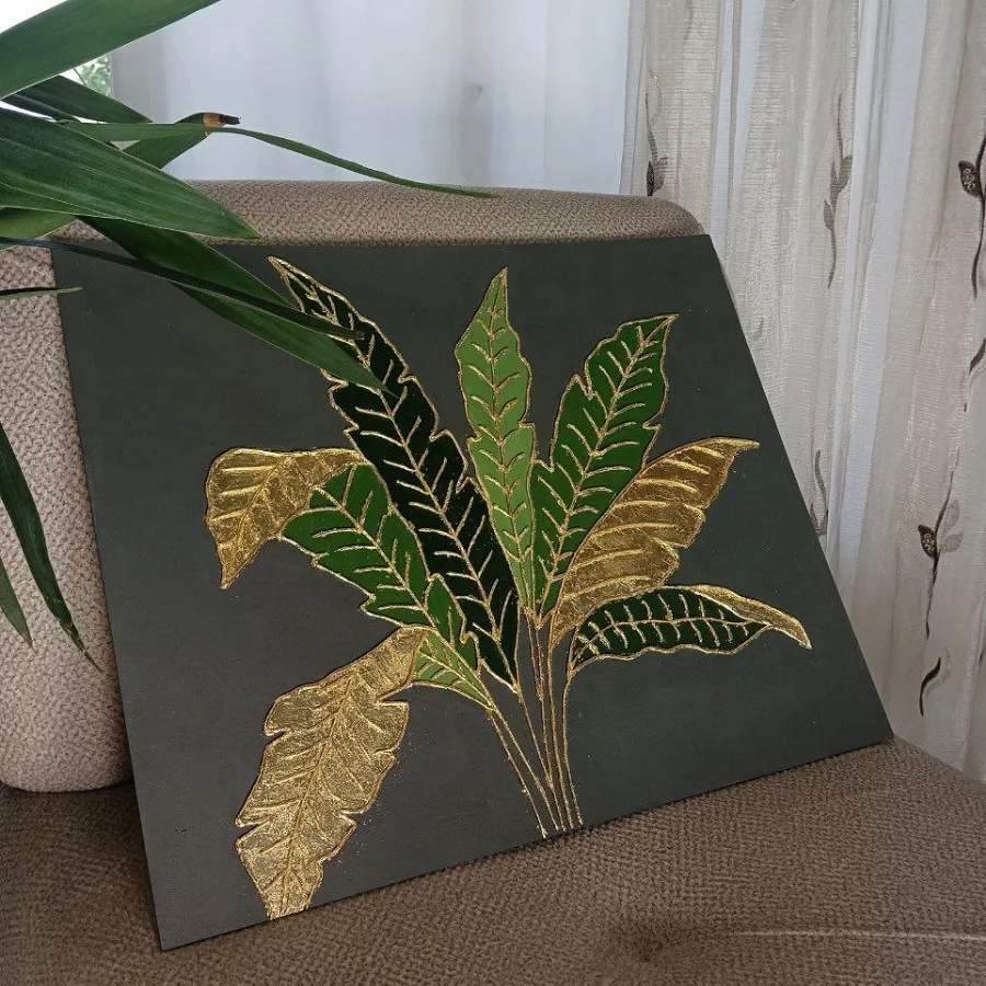 تابلو برگ دکوراتیو