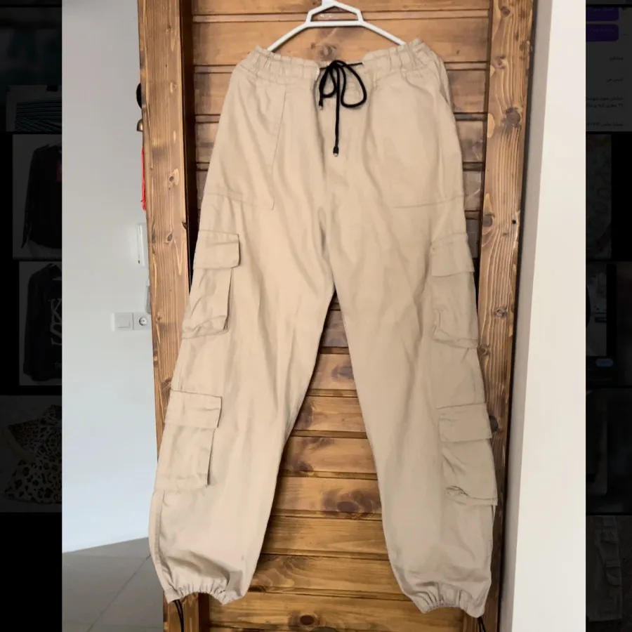 شلوار کتان کارگو