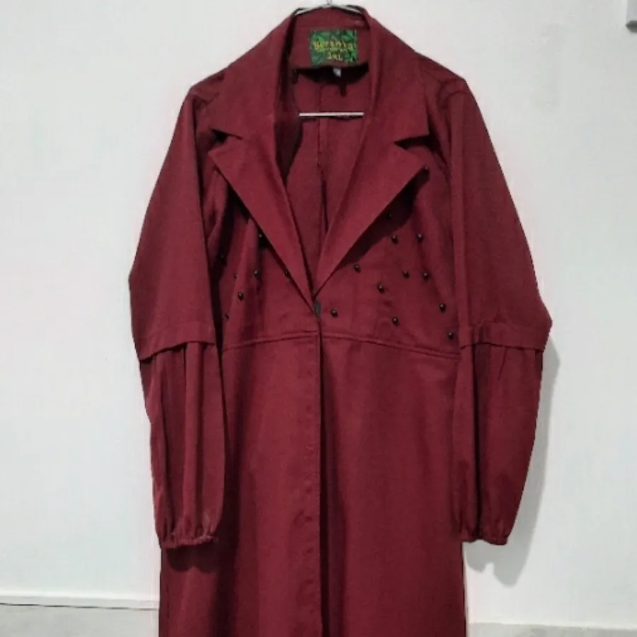 مانتو کرپ زرشکی