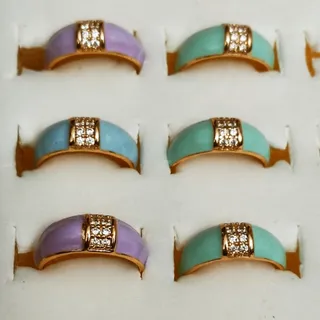 انگشترمیناکاری نگین دار