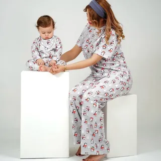 ست تیشرت شلوار نخ پنبه