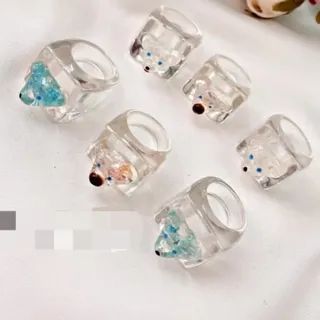 انگشتر تدی کریستالی