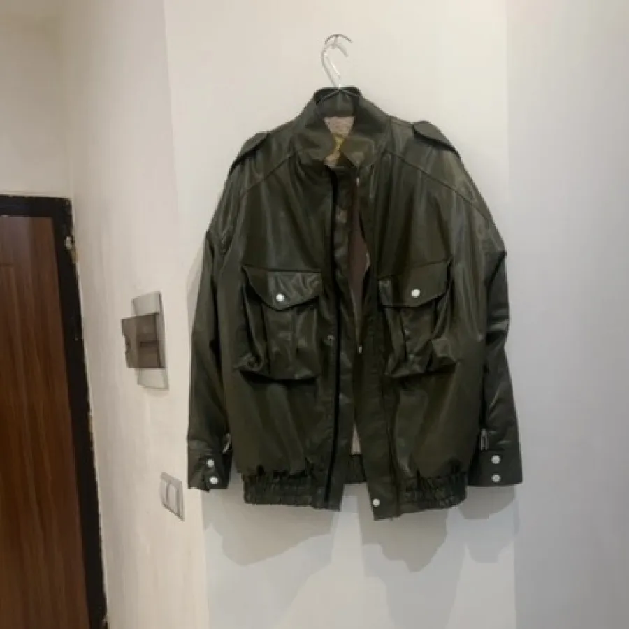 کاپشن چرم تو کرکی