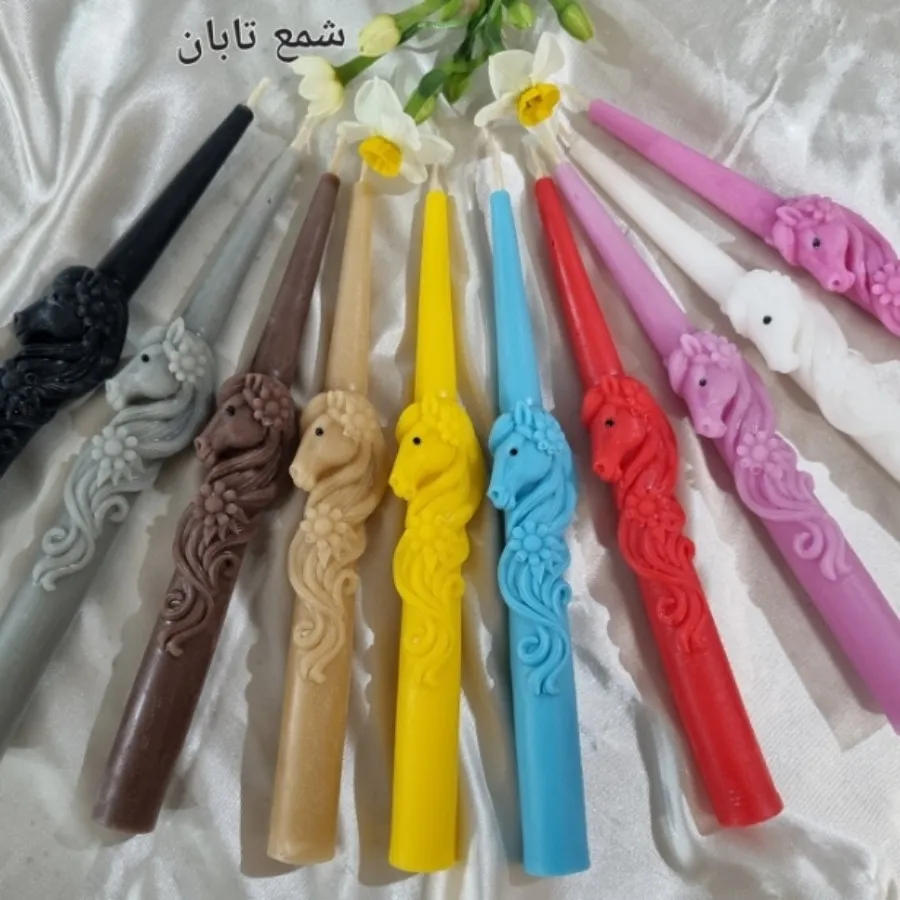 شمع قلمی 20 سانتی اسب
