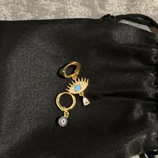 گوشواره طرح چشم نظر