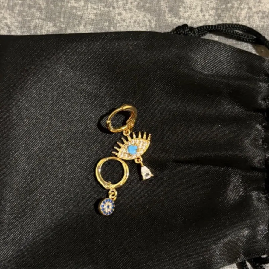 گوشواره طرح چشم نظر