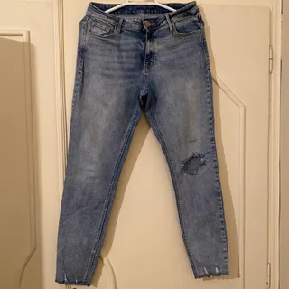 شلواز جین زاپ دار