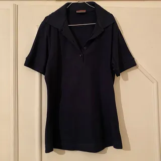 تی شرت سه دکمه ی سرمه ایی