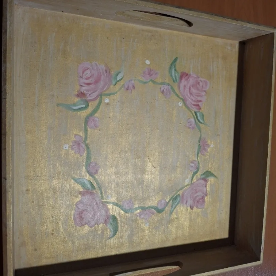 سینی مربع دسته دار