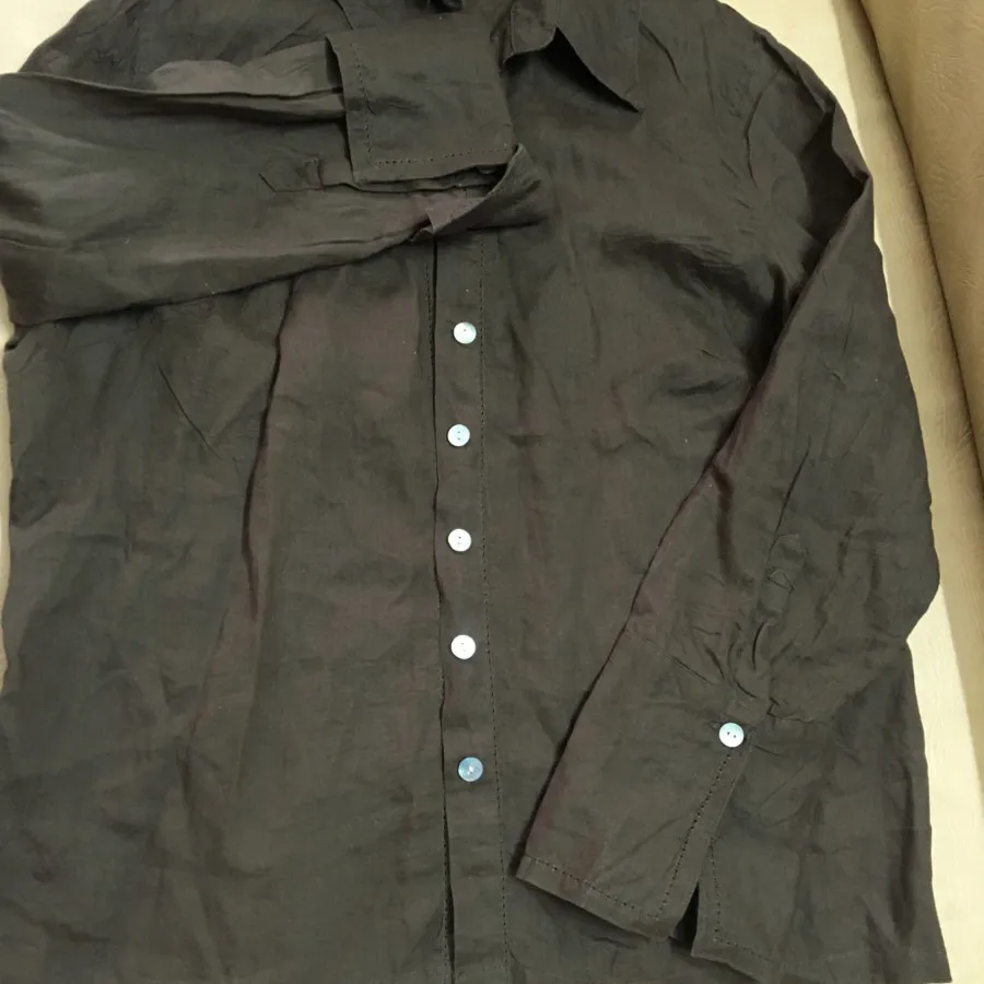 تنیک لینن قهوه ای