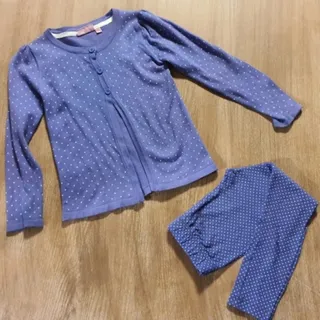 ست ژاکت بافت و لگ 6 سال