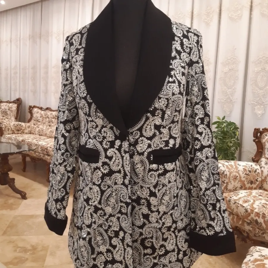 کت لینن پولکدوزی