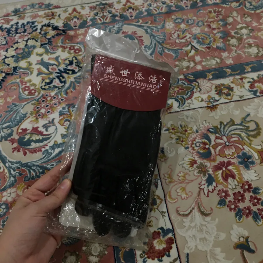 دستکش زنانه مشکی چینی