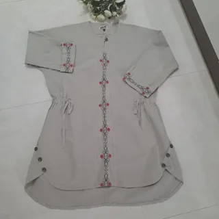 شومیز مانتویی کتان نخ