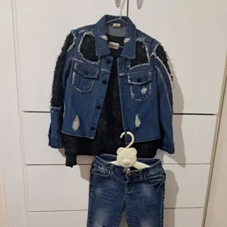 کت و شلوار جین با زیره