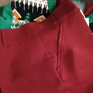 شلوار زرشکی راسته