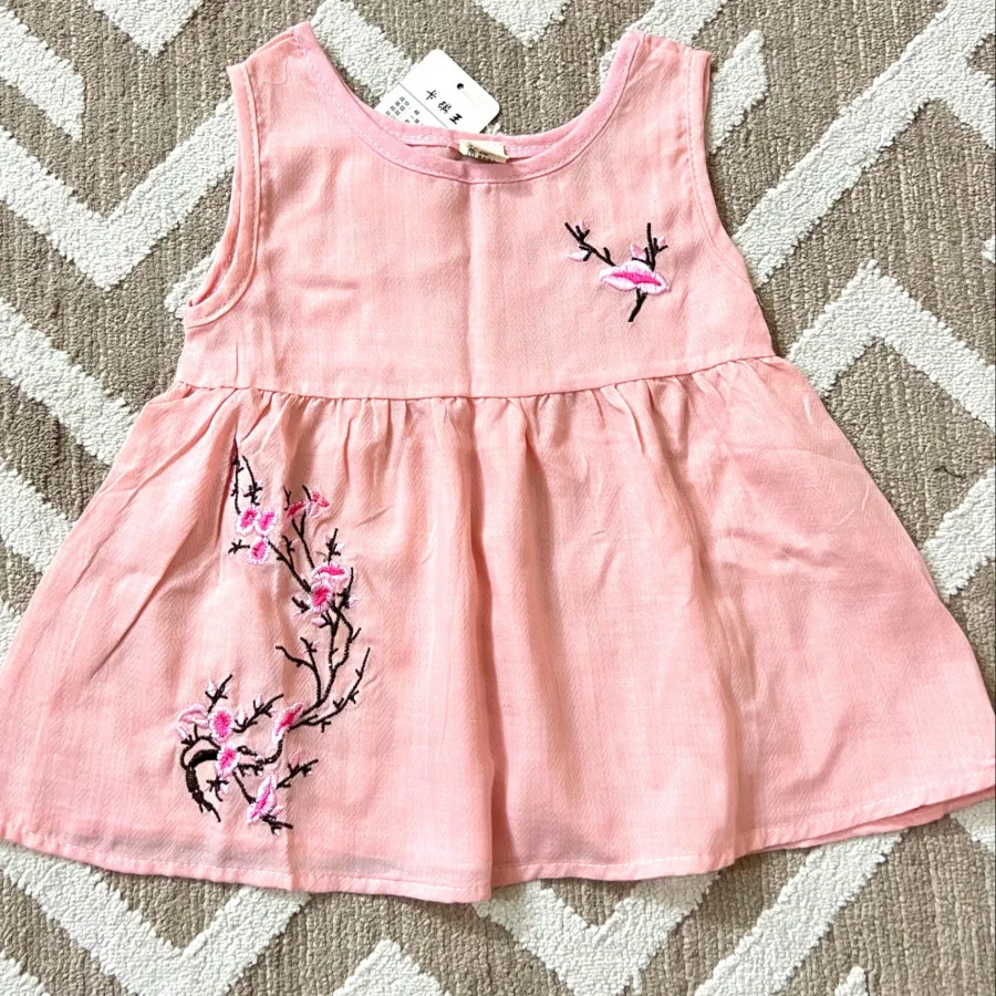 پیراهن دخترونه گلدوزی