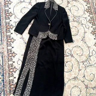 کت و دامن کرپ مجلسی 48