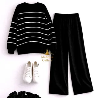 ست بلوز شلوار بافت