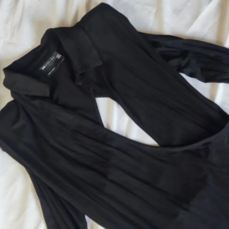 مینی ویسکوز پشت باز مشکی