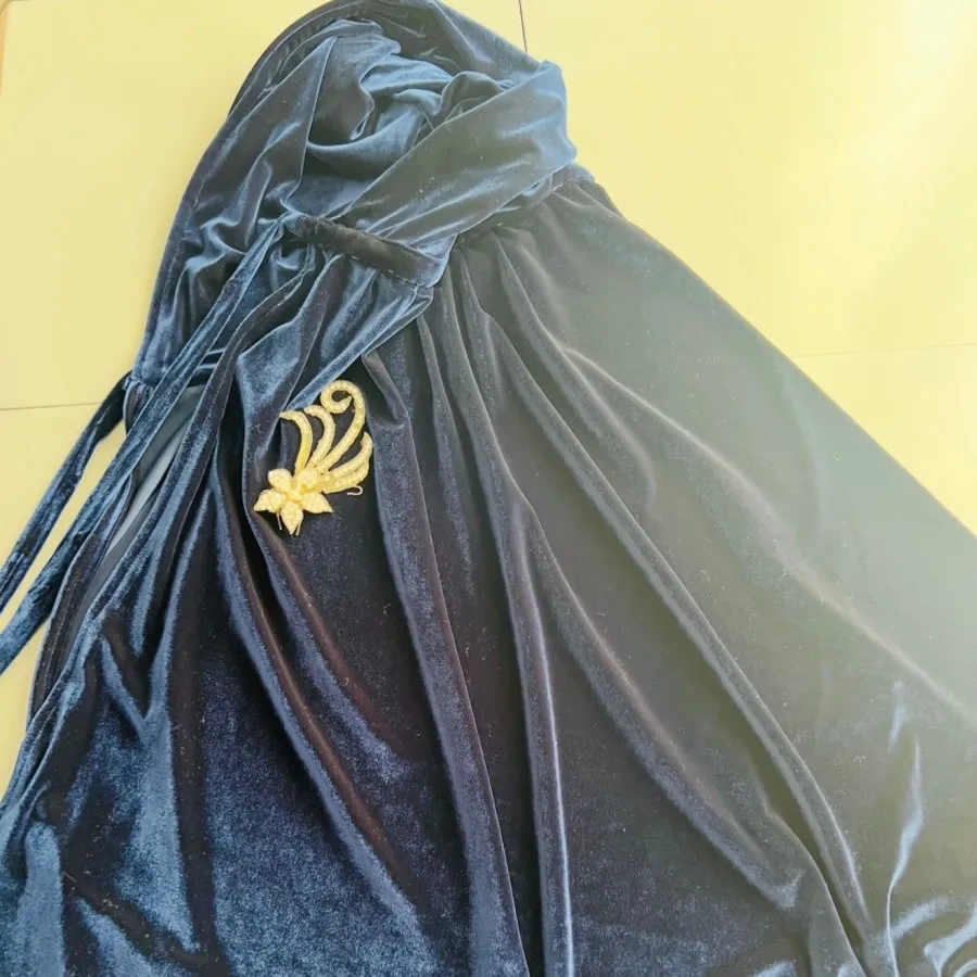 شنل مخمل سرمه ای