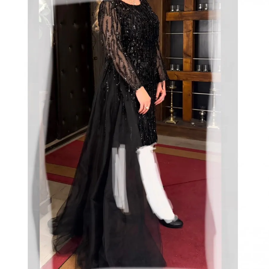 پیراهن مجلسی مزونی کارشده