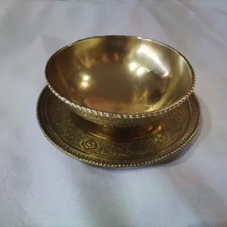 کاسه بشقاب برنجی آنتیک