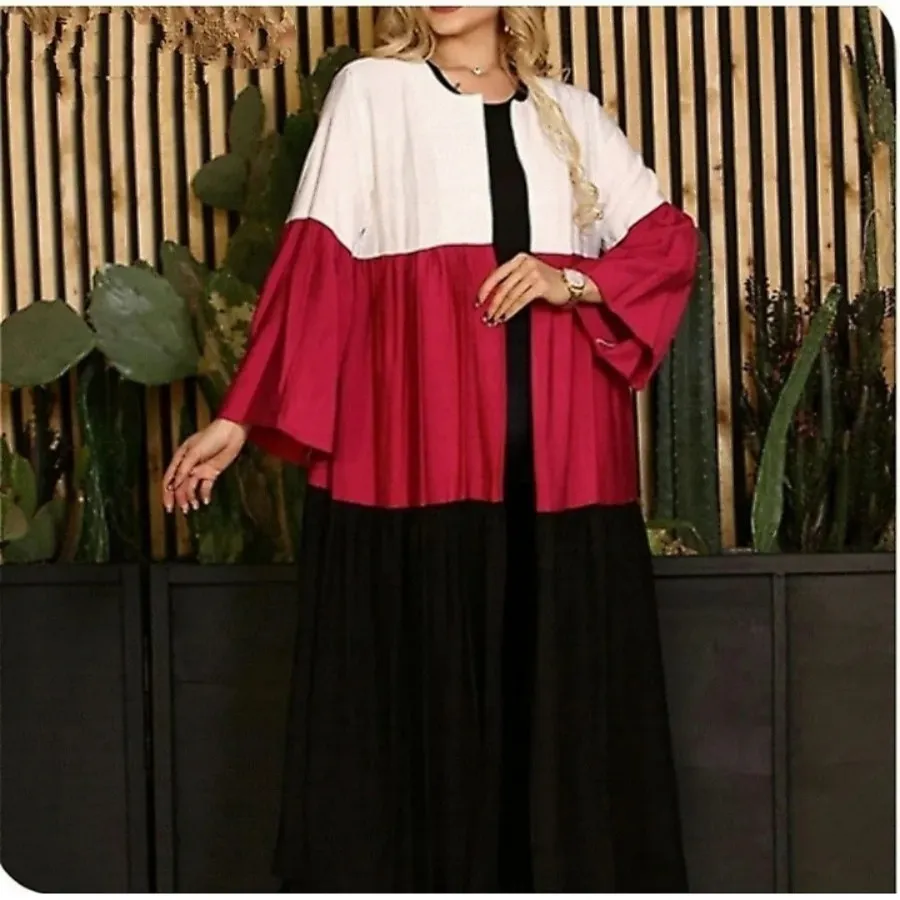 مانتو سه رنگ مزونی