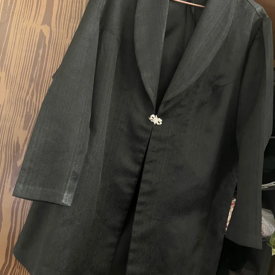 مانتو کتی ژاکارد مشکی