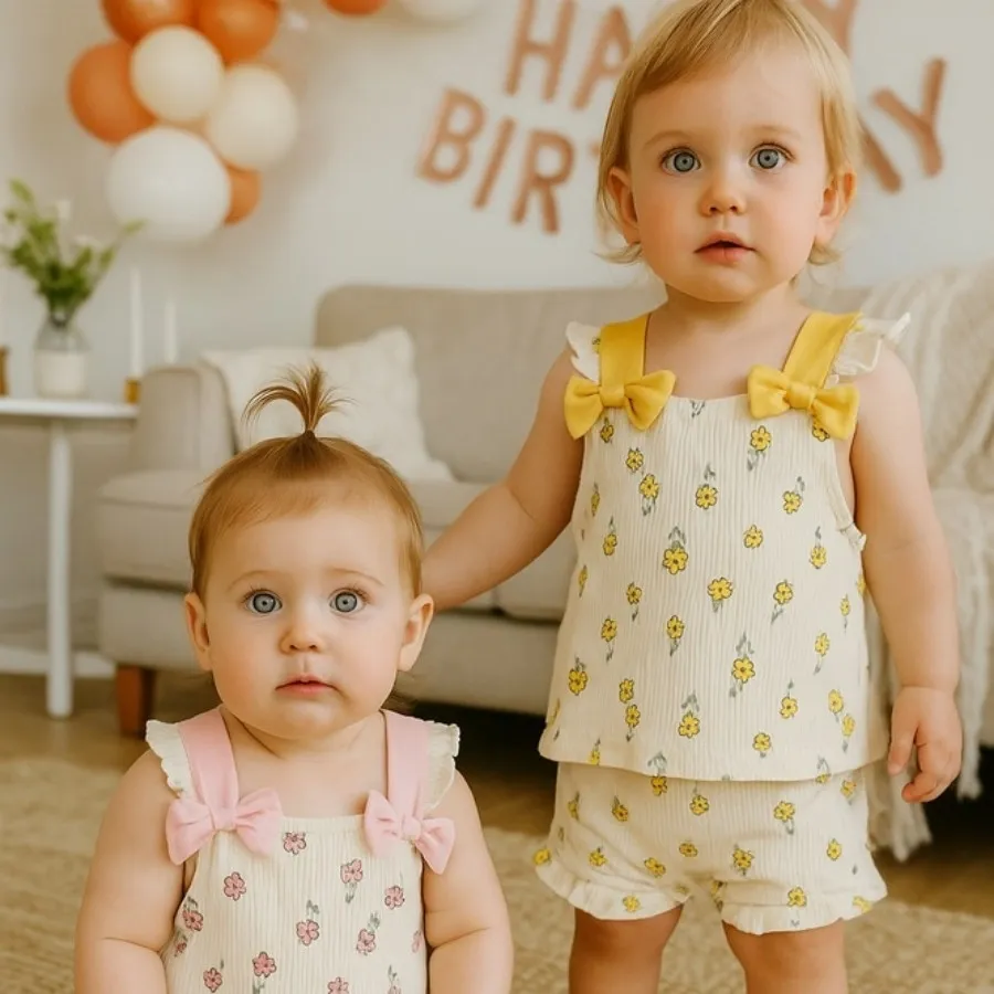 تاپ شلوارک پاپیونی واردات