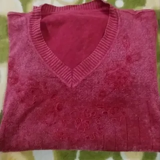 بلوز طرحدار سرخابی