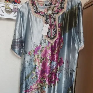 پیراهن ساتن خارجی نو