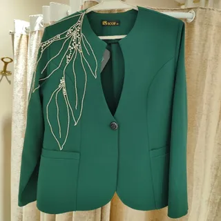 کت و دامن مجلسی سبز