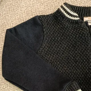 سوییشرت بافت زیپی پسرانه