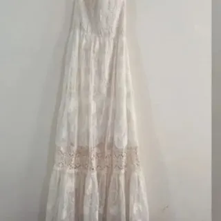 پیراهن خامه دوزی سفید