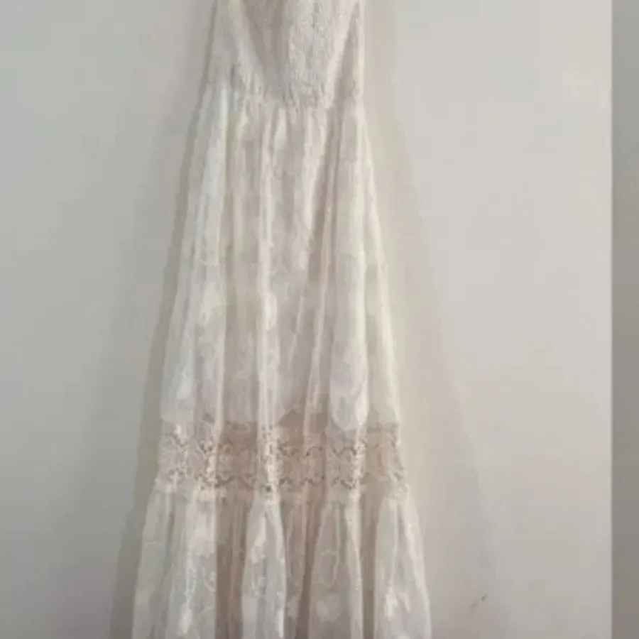 پیراهن خامه دوزی سفید