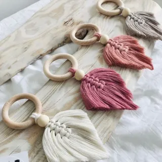 حلقه دستمال سفره مکرومه