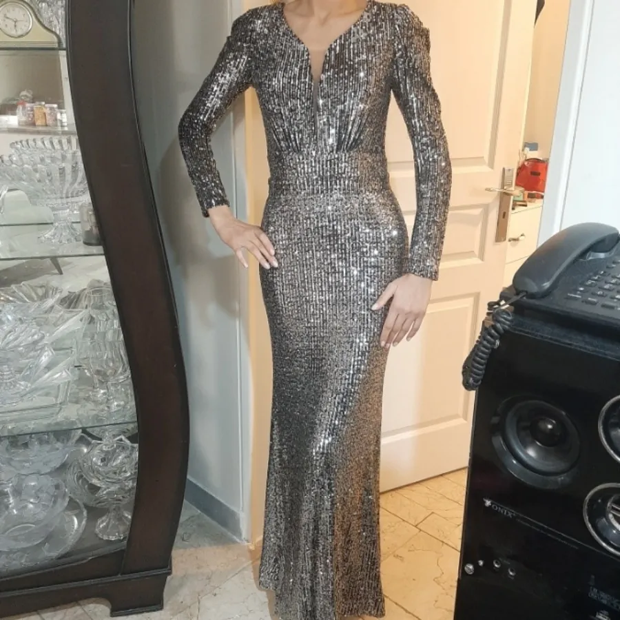 پیراهن مجلسی پولکی