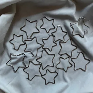 گوشواره ستاره نقره‌ای