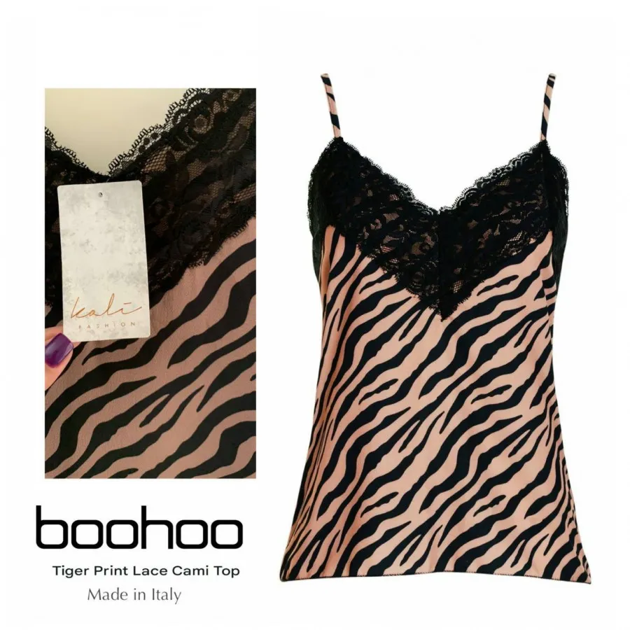 تاپ tiger boohoo