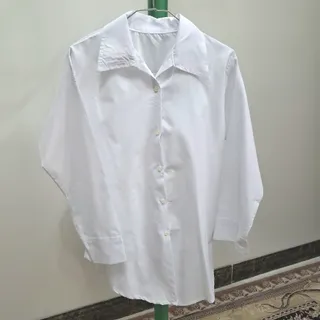 شومیز مانتویی سفید