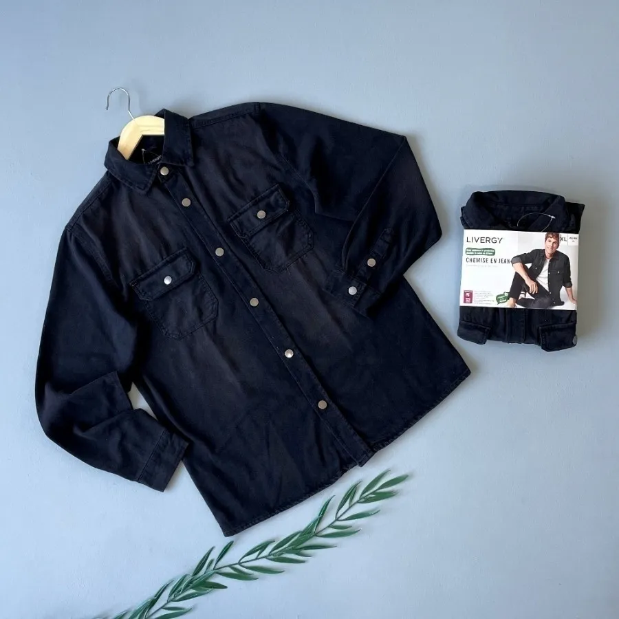 کت جین مردانه برند LIVERG