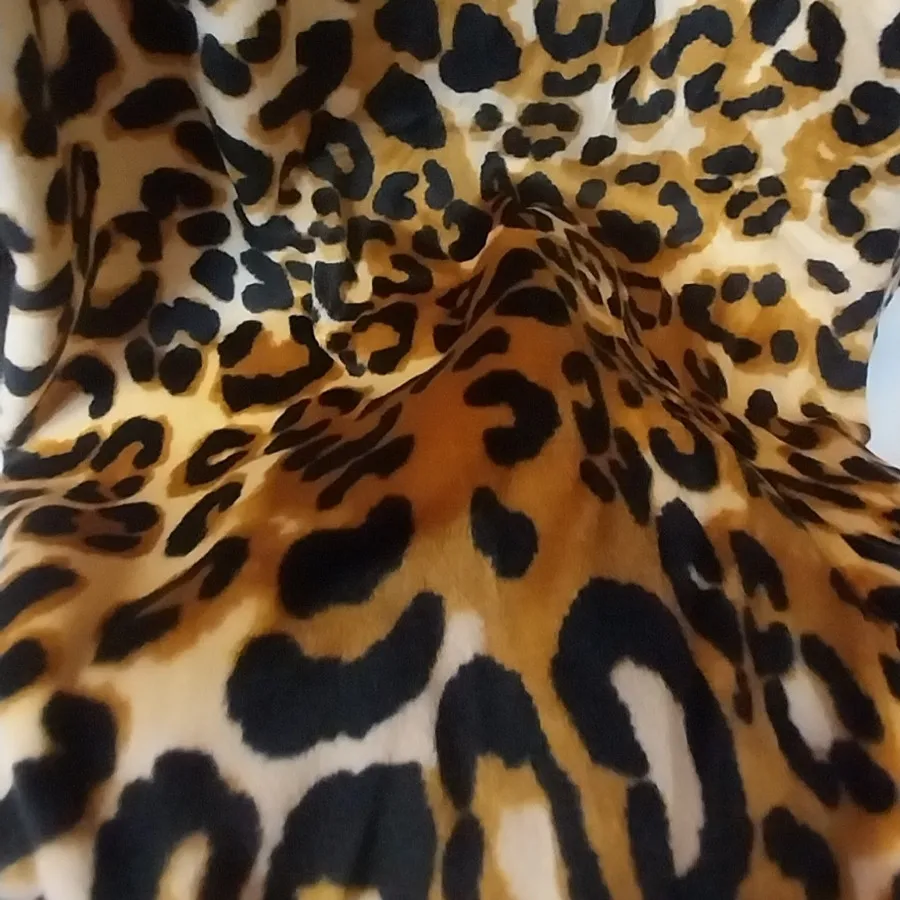 شلوار مخمل پلنگی