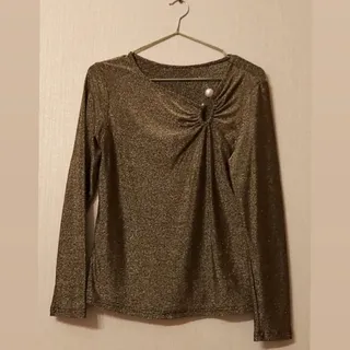 بلوز لمه مجلسی طلایی