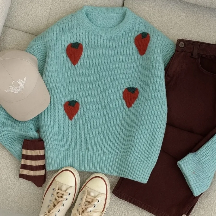 بافت زنانه توت فرنگی