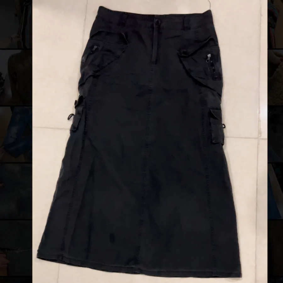 دامن کتان کارگو