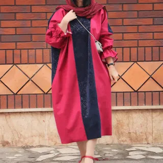 مانتو جلو بسته ژاکارد