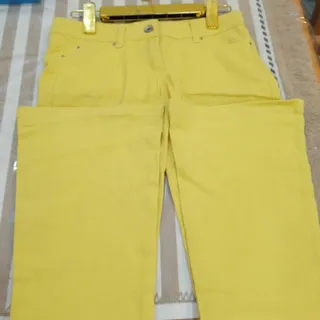 شلوار کتان کش بوت کات